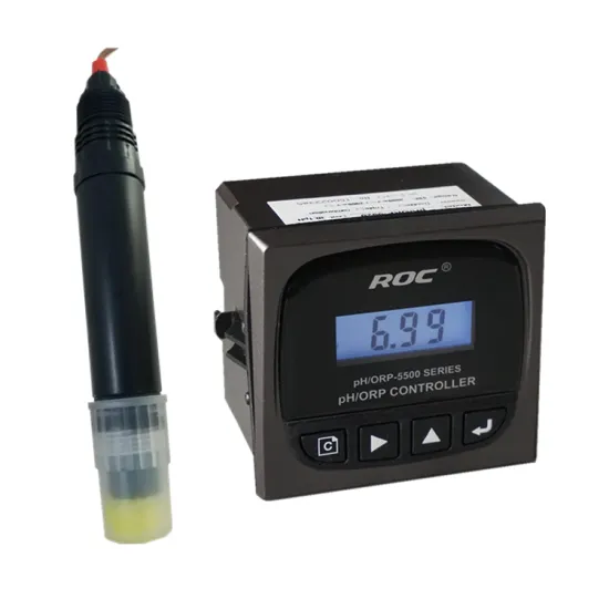 pH/ORP Online Meter with ROC 4-20mA Output and Double Relay Control