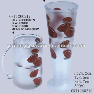 plastic cup with decal