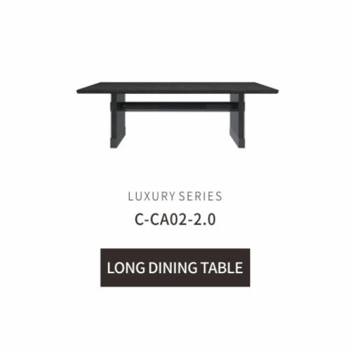 China Italian Design Black Wooden Dining Table Manufactory