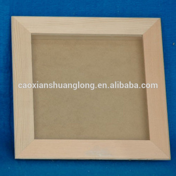 New hot sale custom unfinished square wood photo frame new models