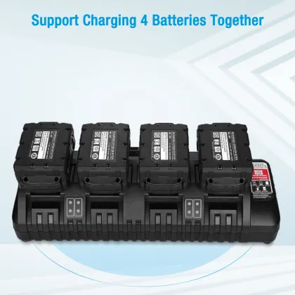 4 Slot Universal Rechargeable Battery Charger for Milwaukee Power Tools