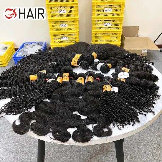GS Factory Wholesale: 100% Virgin Remy Natural Cambodian Human Hair Weave Bundles