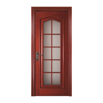 Retro Front Entry Glass Wooden Doors