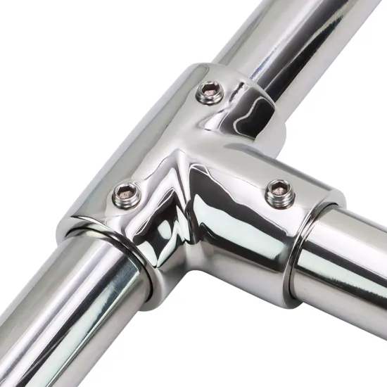 316 Stainless Steel 90 Degree Elbow Handrail for Marine Boat Yacht Railing
