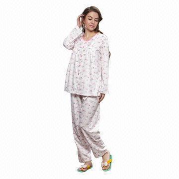 2014 mum wear pajamas, made of T/C 65/35