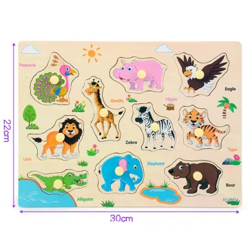 4-8 pcs Board Puzzle without Pegs