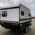 Classic car house trailer travelling caravan off road