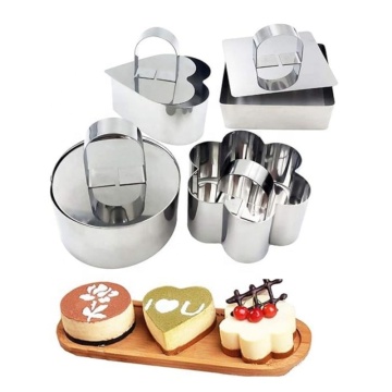 Vòng mousse bằng thép không gỉ Mini Fondant Cheese Cap