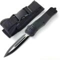 Zinc alloy handle spring switch OTF tactical knife