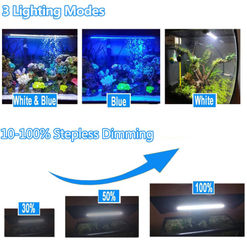 3 조명 모드 Dimmable Aquarium LED 조명