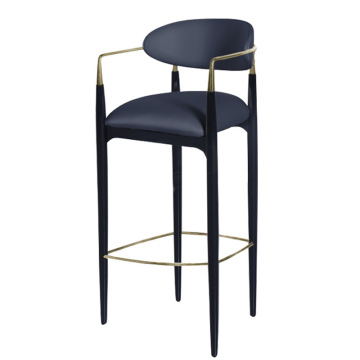 Modern Leather High Luxury Bar Chair