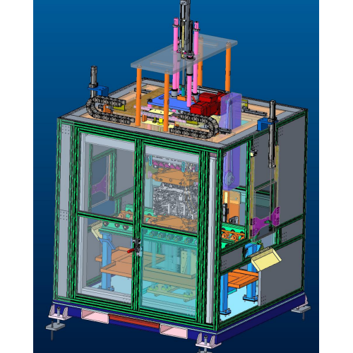 Bowl Shaped Plug Press Fitting/Cylinder Tray Disassembly and Blowing Equipment for Automobile Engine Cylinder Body
