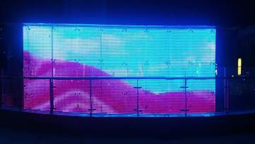 Display per facciate in rete a led per facciate multimediali