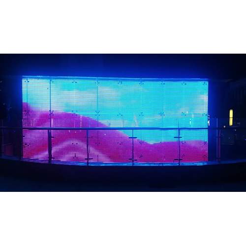 Led Media Facade Mesh Facade Display