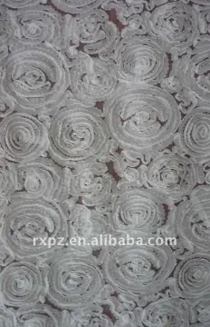 Mesh Polyester Embroidered Fabric