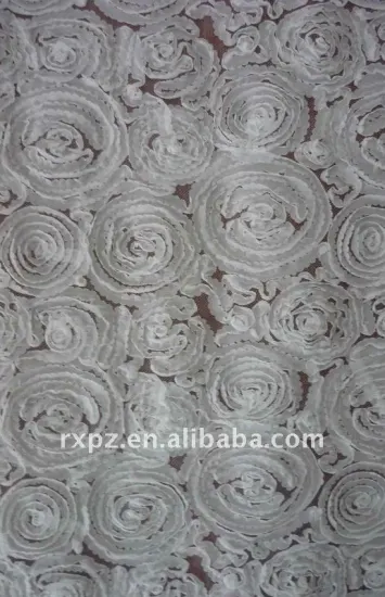 Mesh Polyester Embroidered Fabric