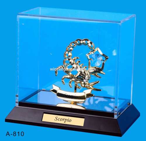 24K gold plated Scorpio Stand Packed in Acrylic Box