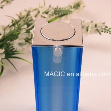 square fashion cosmetic airless pump bottle