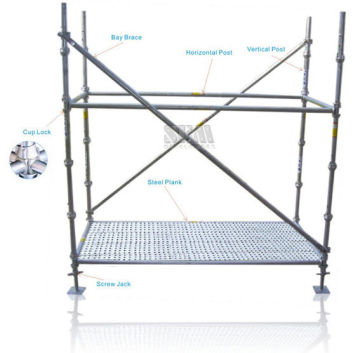 Cuplock Hot-dip Galvanized Systems Scaffolding With Aws D1.1 Standard And Q345a Steel