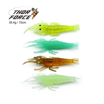 Hot Selling 100mm 38g 3D Eyes Luminous Plastic Soft Fishing Lure