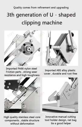 Stable Performance Manual Clips Sausages Aluminum Buckle Clip Sausage Clipping Machine