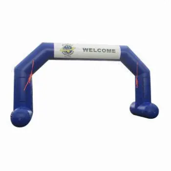 Inflatable arch with banner, 23ft tall, UL blower, customized sizes are accepted
