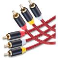 Stereo Audio Cable 24K Gold Plated RCA Cable