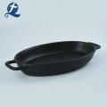 Custom black ceramic bakeware set
