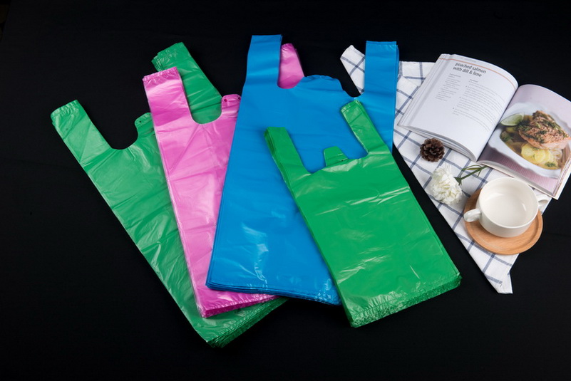 Merchandise Plastic Shopping Vest Bags