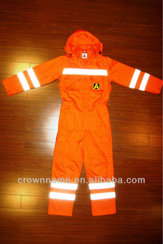 MEN'S HI -VIS COTTON OVERALL WITH 3M REFLECTIVE TAPE