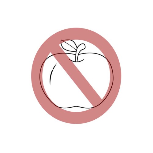 Various food allergy stickers