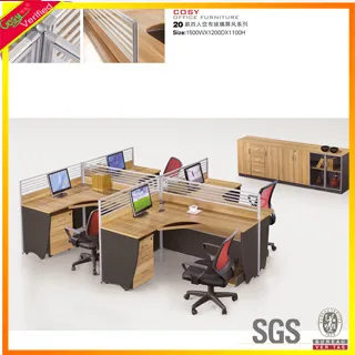 Four Seats Office Workstation