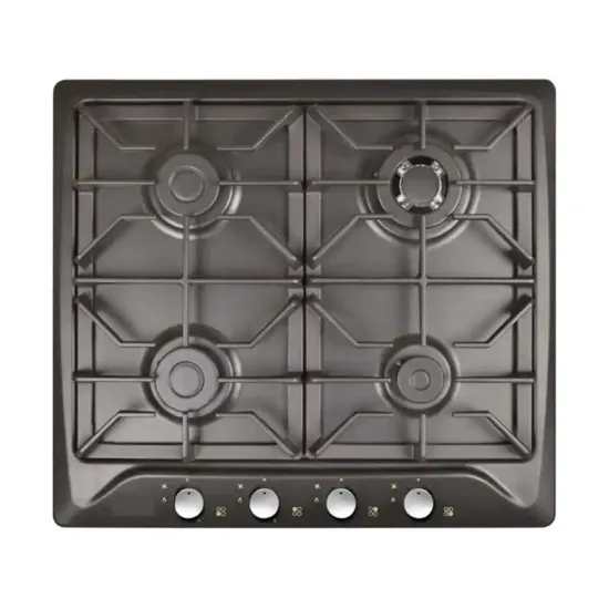 China Gas Stove 4-Burner Built-In Gas Hob Cooktop with Wok Burner