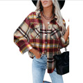 women's plaid shirt casual shirt