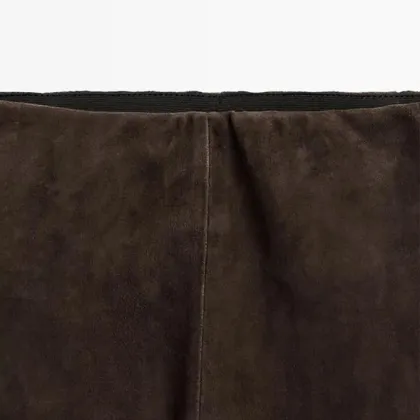 Women's suede leather leggings