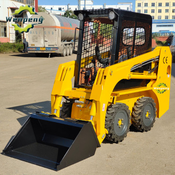 Small Wheel Skid Steer Loader Compact Backhoe Loader