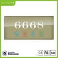 แผงกระจกนิรภัยโรงแรมหมายเลขอิเล็กทรอนิกส์ Door Plate