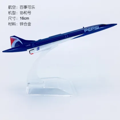 16cm 1:400 Scale PEPSI Concorde Aircraft Static Model