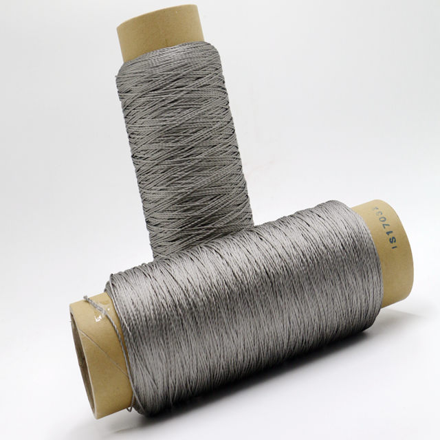 Fil de tissu antistatique en fibre conducteur