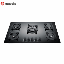 delicate appearance gas stove 5 burner with oven