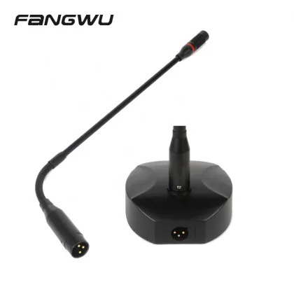 Popular Portable Radio Microphone: AOM-5244L-R Gooseneck Wired Table Microphone