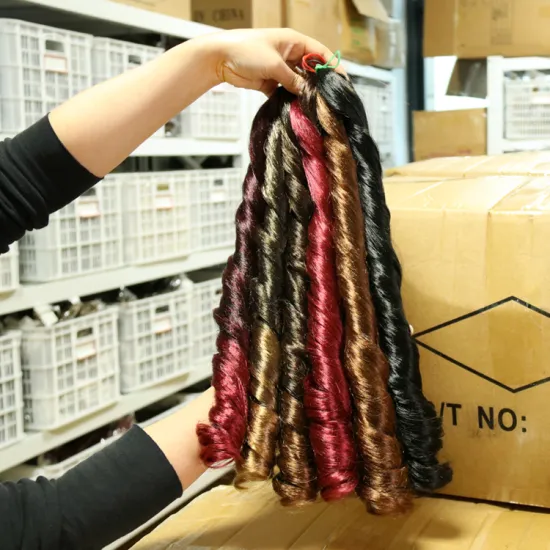 Synthetic African Braids Ghana Wavy Private Label Wholesale Pre Pulled Synthetic Braiding Hair