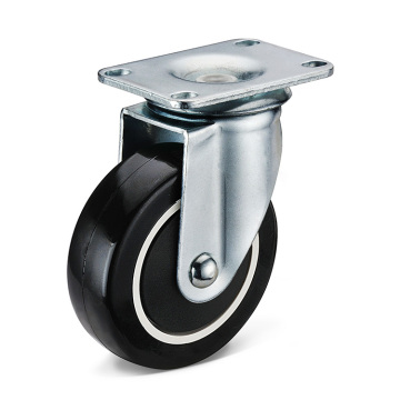 PU Rubber Trolley Wheel หน้าที่เบา