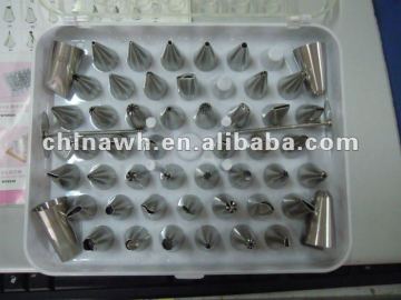 stainless steel Pastry Tips 48pcs sets/cake mould