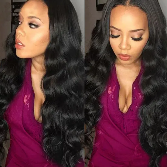 Whosale Double Brown Bone Straight Cuticle Aligned Human Virgin Brazilian Straight Body  wave Hair Extension
