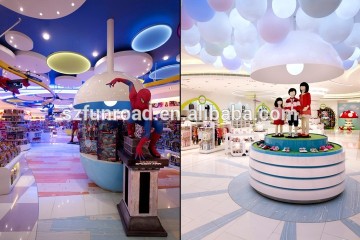 unique design round display cabinet for store decoration