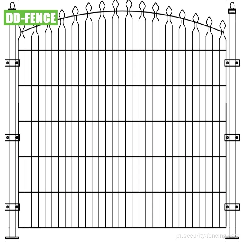 868 656 585 Cerca decorativa de fio de metal duplo