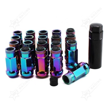 JDM Aluminum Alloy Racing Locking Lugnut and Bolts - Titanium Wheel Lock Car Wheel Lug Nuts