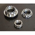 titanium GR5 flanged axle nut for ducati