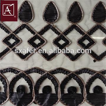 Double Border Ribbon embroidery fabric design